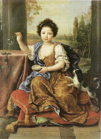 Pierre Mignard Madchen mit den Seifenblasen